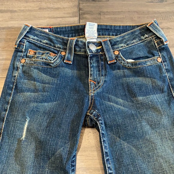 True Religion Lizzy Crop Jeans Size27 - Picture 3 of 8